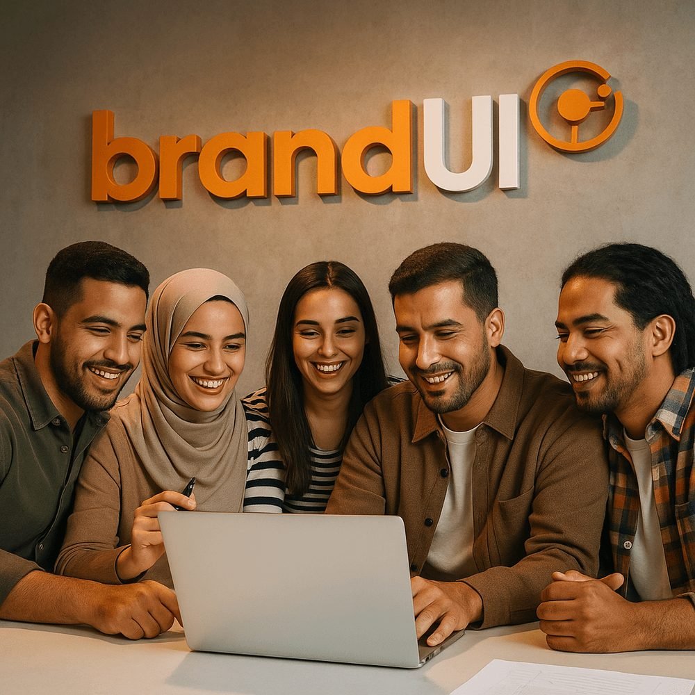 Équipe Brand UI concevant un stand pour salon professionnel à Casablanca